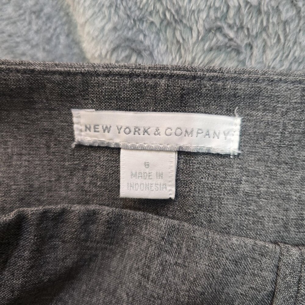 New York & Co Gray Pencil Skirt 6 Workwear - Picture 3 of 8